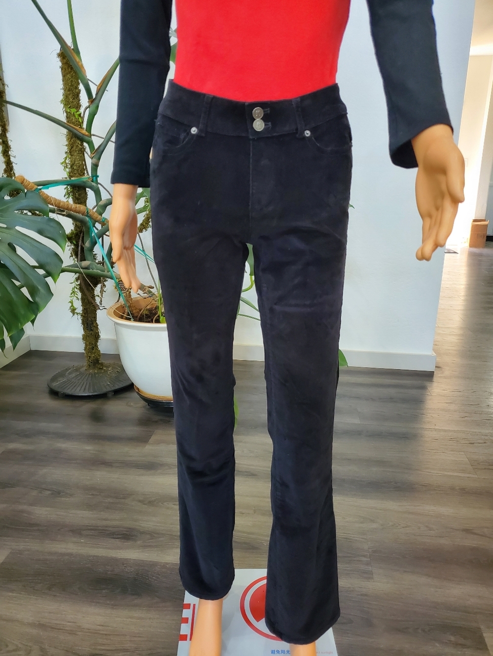 Y2K Victorias Secret VS Hipster Jean Vintage Velvet Pants Black Like New